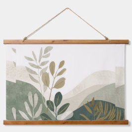 Minimalist Eco Wall Art | Wooden Tapestry Décor Hangend Wandkleed