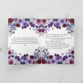 Minimalist Editorial Wedding Program Folded Card Programma (Binnen)