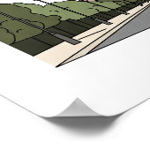 Minimalist Eiffel Tower Paris Poster (Hoek)