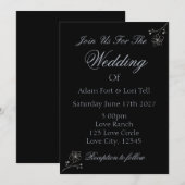 Minimalist Elegance Wedding Kaart (Voorkant / Achterkant)