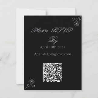 Minimalist Elegance Wedding RSVP Kaartje