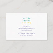 Minimalist Elegant Business Card. Visitekaartje (Achterkant)