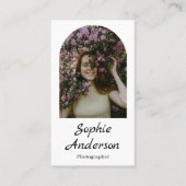 Minimalist Elegant Calligraphy Script Photography  Visitekaartje (Voorkant)