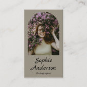 Minimalist Elegant Calligraphy Script Photography  Visitekaartje (Voorkant)