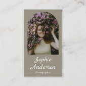 Minimalist Elegant Calligraphy Script Photography  Visitekaartje (Voorkant)