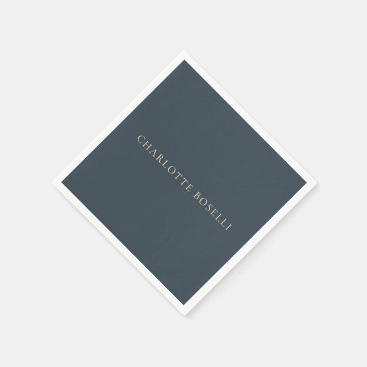 Minimalist Elegant Classical Professional Charcoal Servet (Hoek)