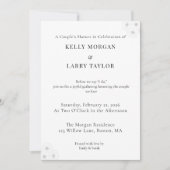 Minimalist elegant couple shower invitation card kaart (Voorkant)