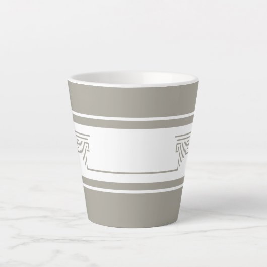 Minimalist Elegant Latte Mok (Voorkant)