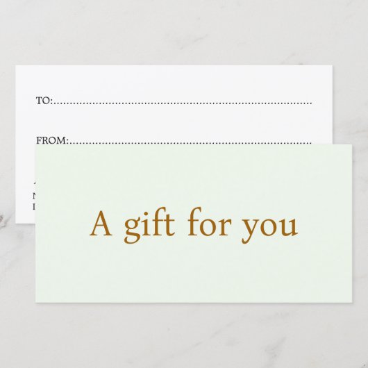 Minimalist Elegant Light Pastel Festive Bold (Voorkant / Achterkant)