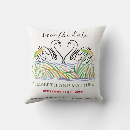 Minimalist Elegant Love Design Kussen (Achterkant)