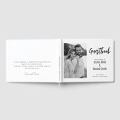 💍 Minimalist Elegant met foto en bericht Gastenboek (Volledig)