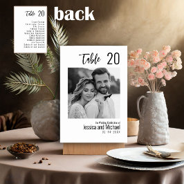💍 Minimalist Elegant met gastenlijst Kaart