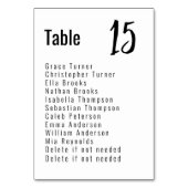 💍 Minimalist Elegant met gastenlijst Kaart (Achterkant)