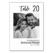 💍 Minimalist Elegant met gastenlijst Kaart (Voorkant)