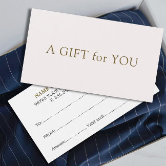 Minimalist Elegant Pale Rose Antique Gold Salon  Visitekaartje