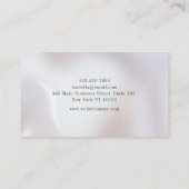 Minimalist Elegant Pearl  Visitekaartje (Achterkant)