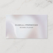 Minimalist Elegant Pearl  Visitekaartje (Voorkant)