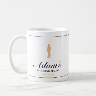 Minimalist elegant personalized christmas mug koffiemok