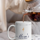 Minimalist elegant personalized christmas mug koffiemok