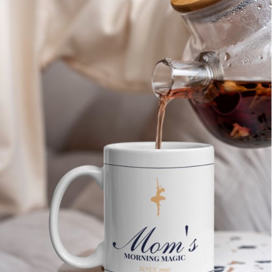 Minimalist elegant personalized christmas mug koffiemok