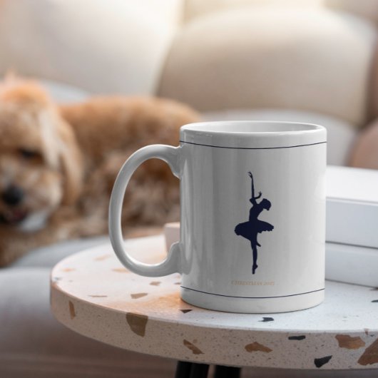 Minimalist elegant personalized christmas mug koffiemok