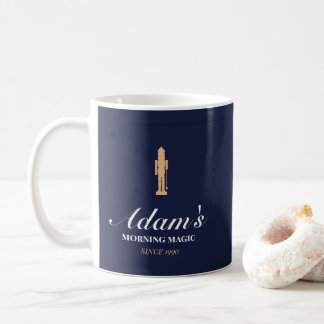 Minimalist elegant personalized christmas mug koffiemok