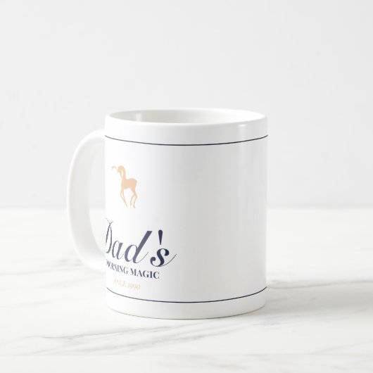Minimalist elegant personalized christmas mug koffiemok (Voorkant links)