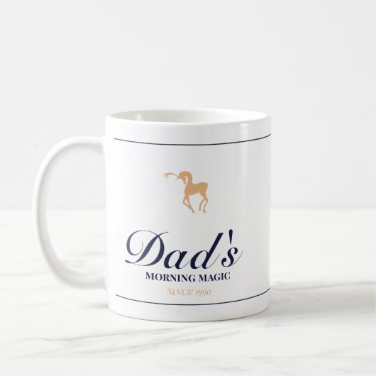 Minimalist elegant personalized christmas mug koffiemok (Links)