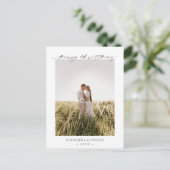 Minimalist Elegant Photo Classic Christmas Feestdagenkaart (Staand voorkant)