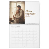 Minimalist Elegant Photo Quote Calendar 2026 Kalender (Feb 2026)