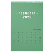 Minimalist Elegant Photo Quote Calendar 2026 Kalender (Feb 2026)