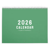 Minimalist Elegant Photo Quote Calendar 2026 Kalender (Hoes)