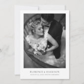 Minimalist Elegant Photo Wedding Save the Date  (Voorkant)