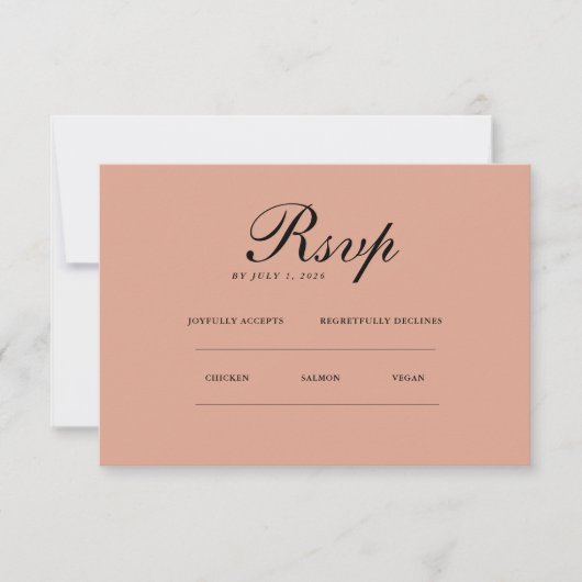 Minimalist Elegant | RSVP & QR Website (Voorkant)