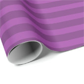 Minimalist Elegant Rustic Purple Template Stripes Cadeaupapier (Rol Hoek)