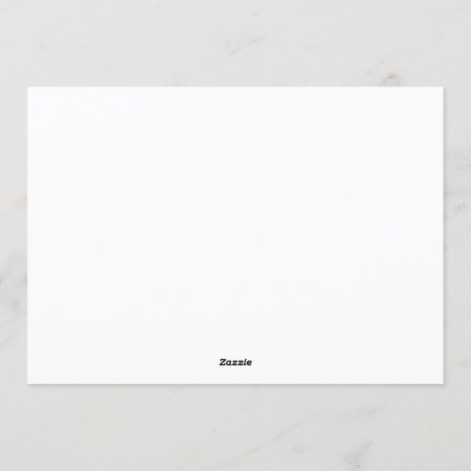 Minimalist Elegant Script Merriest Christmas Feestdagenkaart (Achterkant)