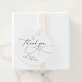Minimalist Elegant Script Thank You  Bedankjes Labels (In situ)