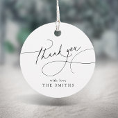 Minimalist Elegant Script Thank You  Bedankjes Labels