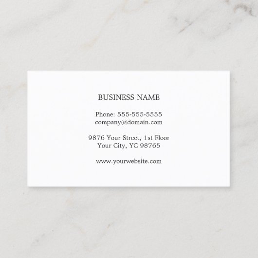 Minimalist Elegant Texture Blue Consultant Visitekaartje (Achterkant)