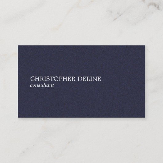Minimalist Elegant Texture Blue Consultant Visitekaartje