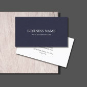 Minimalist Elegant Texture Blue Consultant Visitekaartje