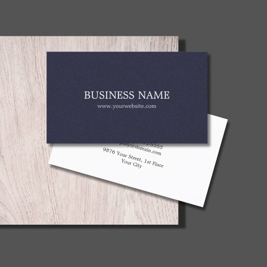 Minimalist Elegant Texture Blue Consultant Visitekaartje