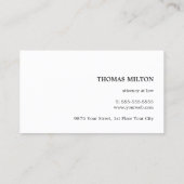 Minimalist Elegant Texture Blue Consultant Visitekaartje (Achterkant)