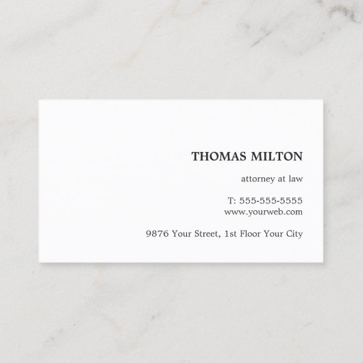 Minimalist Elegant Texture Blue Consultant Visitekaartje (Achterkant)