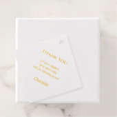 Minimalist Elegant Thank You Gold Bedankjes Labels (Met doos)