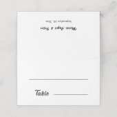 Minimalist Elegant Typography | Fill-In Wedding Plaatskaartje (Buitenkant ongevouwen)