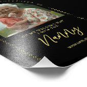 Minimalist Elegant Wedding Photo Tribute Memorial  Foto Afdruk (Hoek)