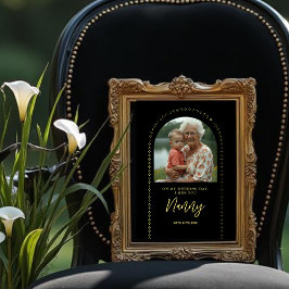 Minimalist Elegant Wedding Photo Tribute Memorial Foto Afdruk