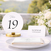 Minimalist Elegant Wedding Place Card Kaart