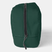 Minimalist Emerald Green Personalized Monogram Toilettasje (Rechts)